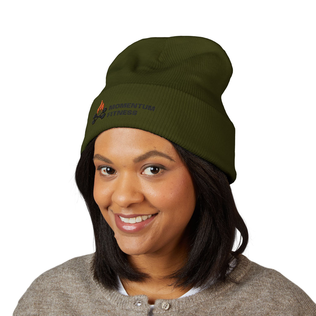 Embroidered Campfire Beanie — Momentum Fitness